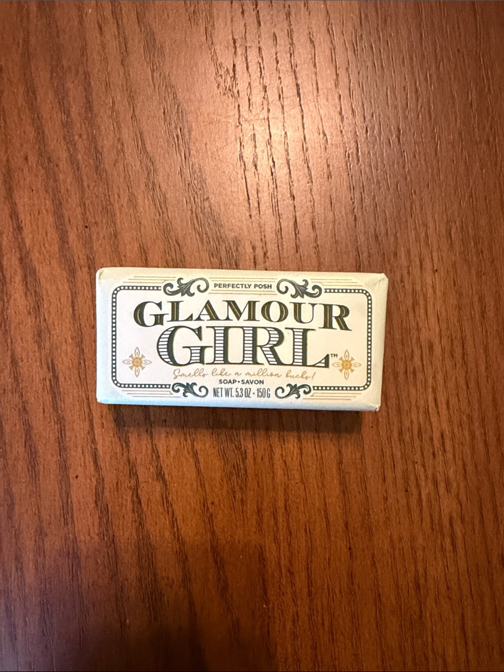 Glamour Girl Soap Bar - Cream and Gold Packaging